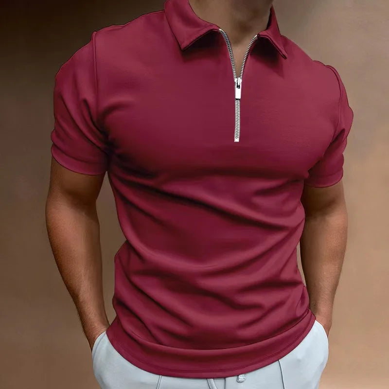 Elegant Solid T-Shirt Duo for Men – Soft Waffle Texture