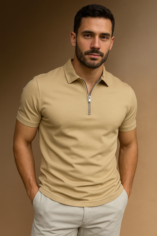 Elegant Solid T-Shirt Duo for Men – Soft Waffle Texture